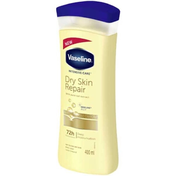 لوسیون بدن وازلین زرد ترمیم کننده مدل VASELINE DRY SKIN REPAIR