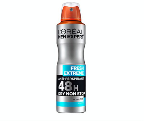اسپری ضدتعریق لورال نقره ای مدل LOREAL Fresh Extreme
