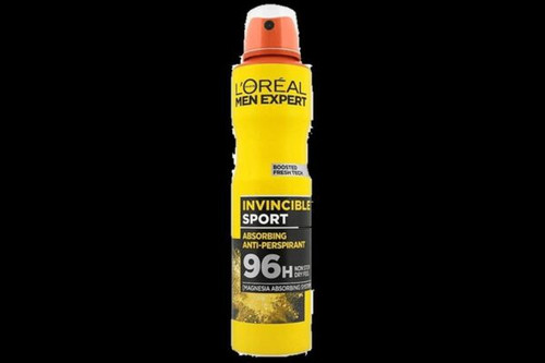 اسپری ضدتعریق لورال زرد مدل LOREAL invicible sport