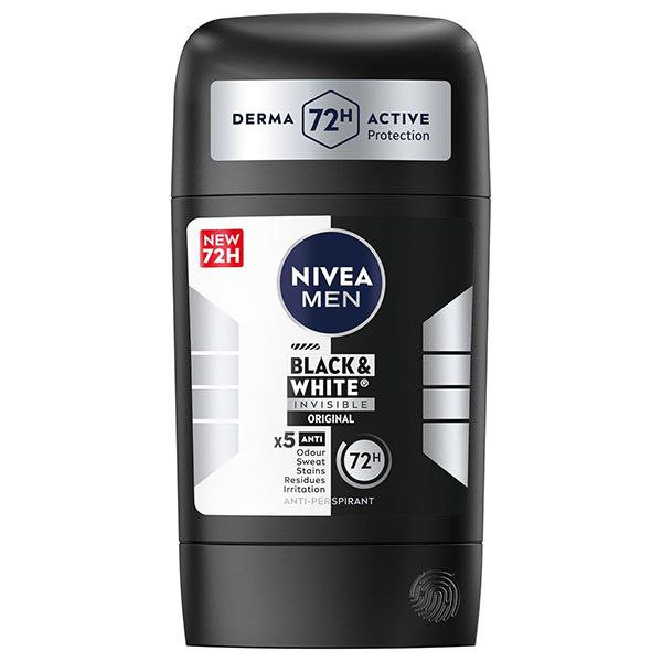 مام استیک صابونی نیوا مردانه مدل بلک اند وایت NIVEA Black & White Original